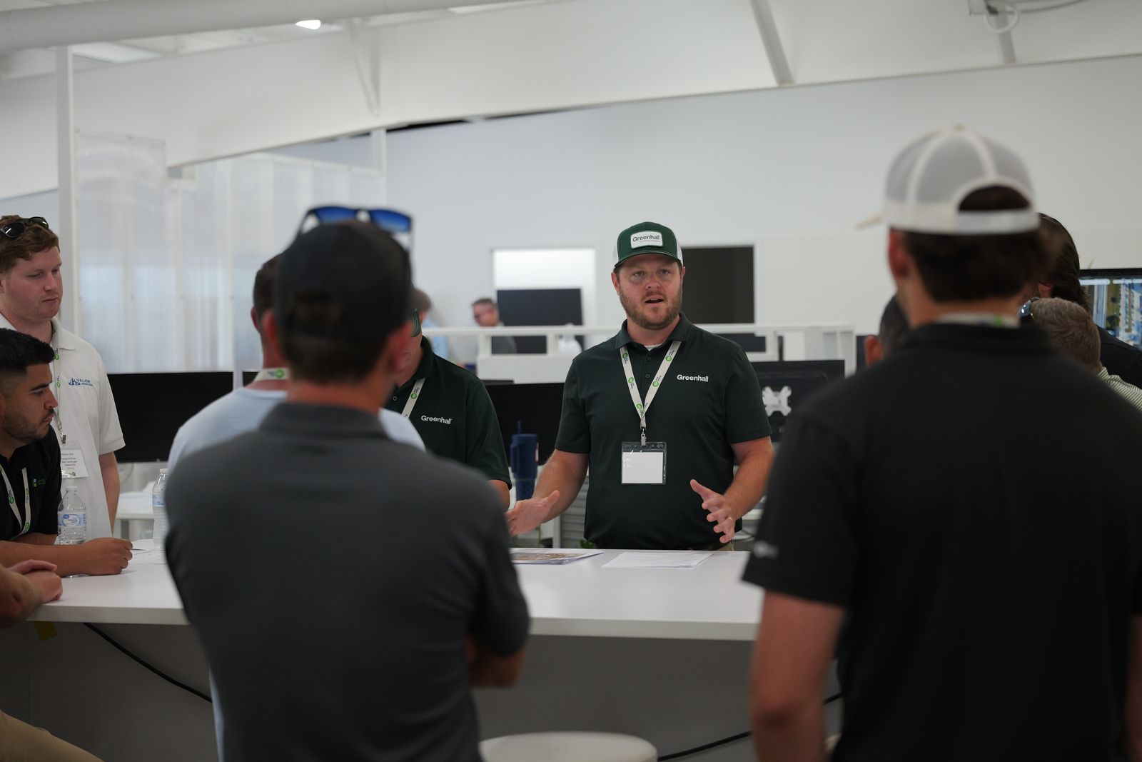 A Greenhall team member presenting to attendees
